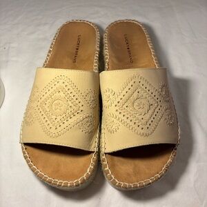 Lucky Brand Lemana Platform Sandal Women’s Tan Size 9